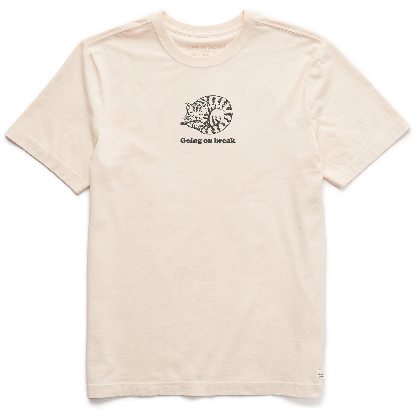 Men's Cat Going on Break Short Sleeve Crusher Tee