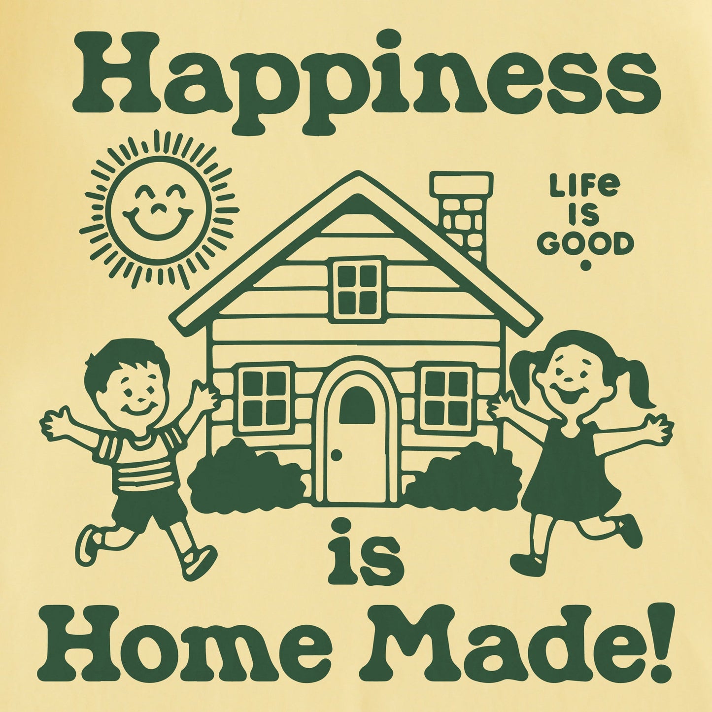 Women's Happiness is Home Made Short Sleeve Crusher Tee