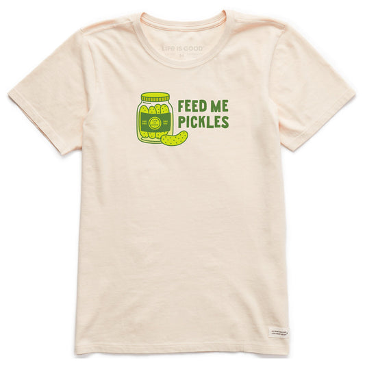 Women's Feed Me Pickles Short Sleeve Crusher Tee