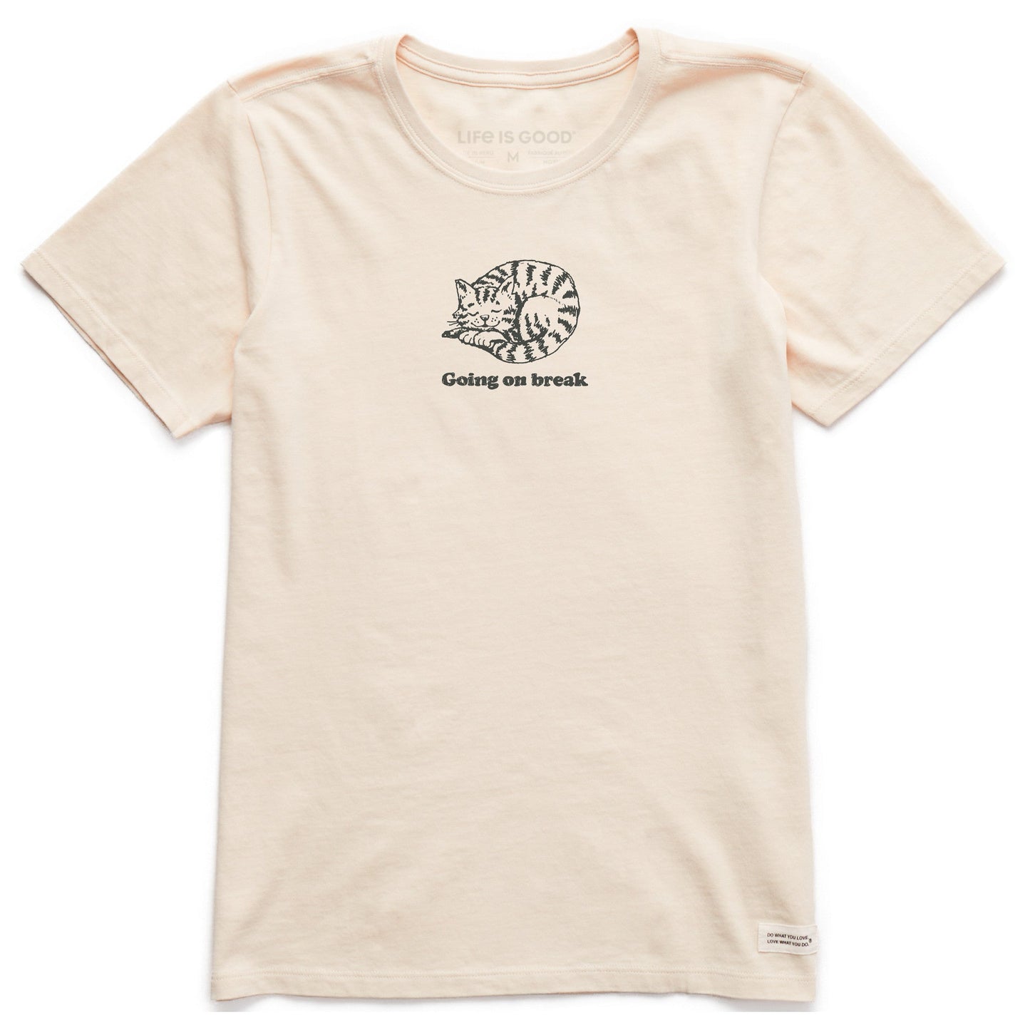 Women's Cat Going on Break Short Sleeve Crusher Tee