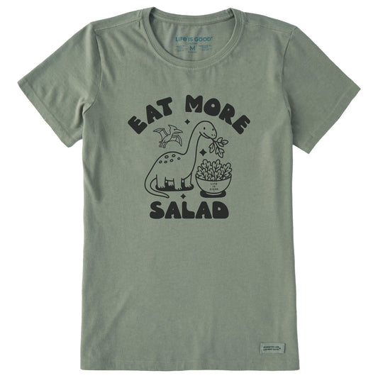 Women's Eat More Salad Short Sleeve Crusher Tee