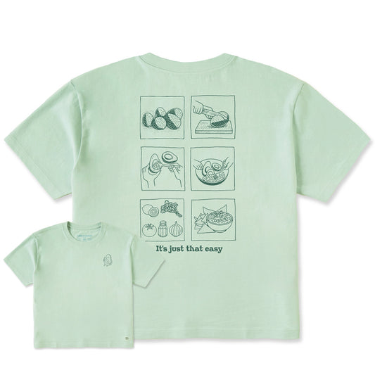 Women's Guacamole Short Sleeve Crusher Boxy Tee