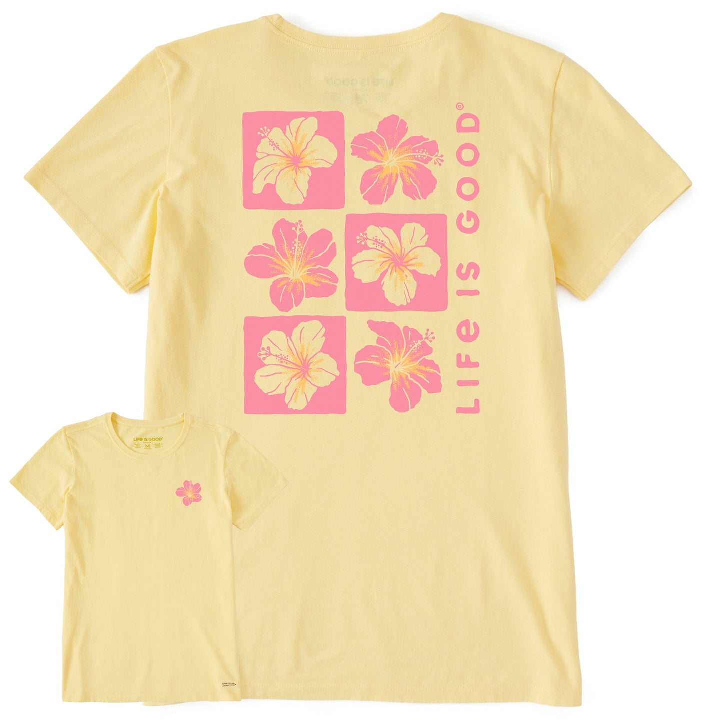 Women's Six Hibiscus Short Sleeve Crusher Tee