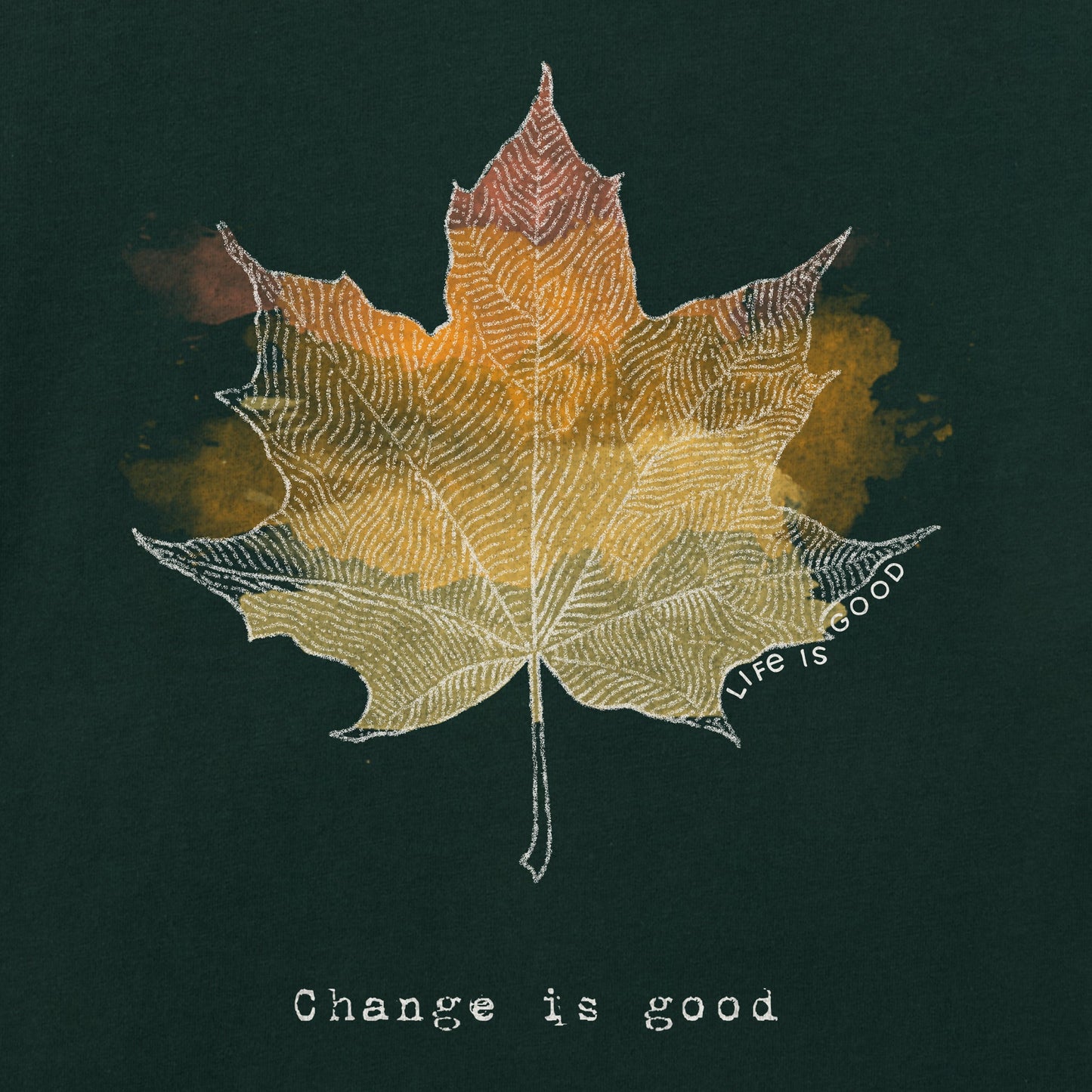 Women's Change Leaf Engraved Long Sleeve Crusher Tee