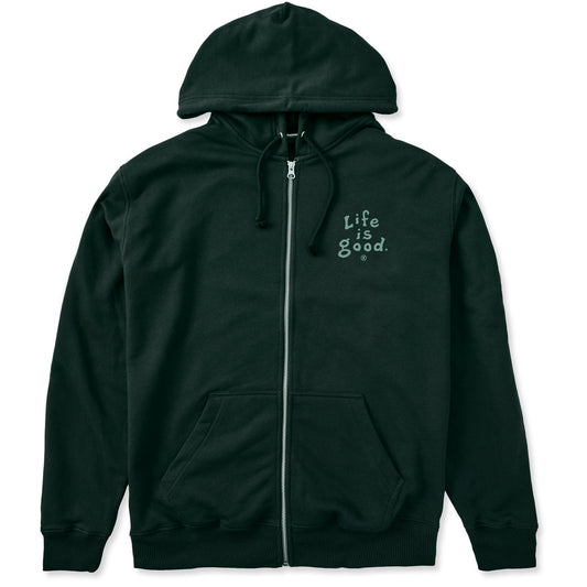 Men's LIG Vintage Stack Good Vibes Fleece Zip Hoodie