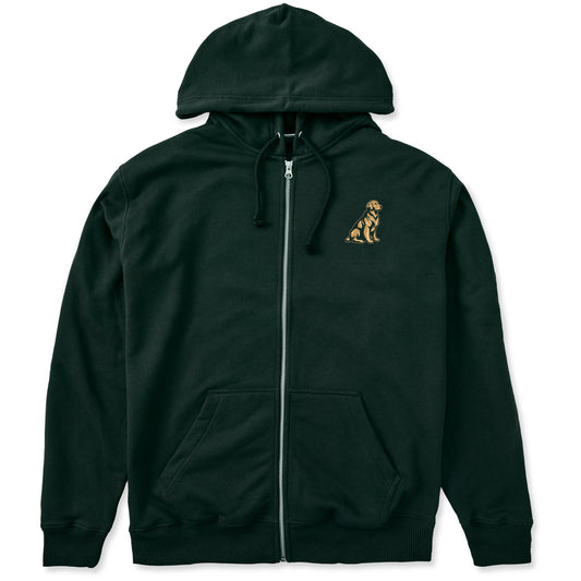 Men's Golden Good Vibes Fleece Zip Hoodie