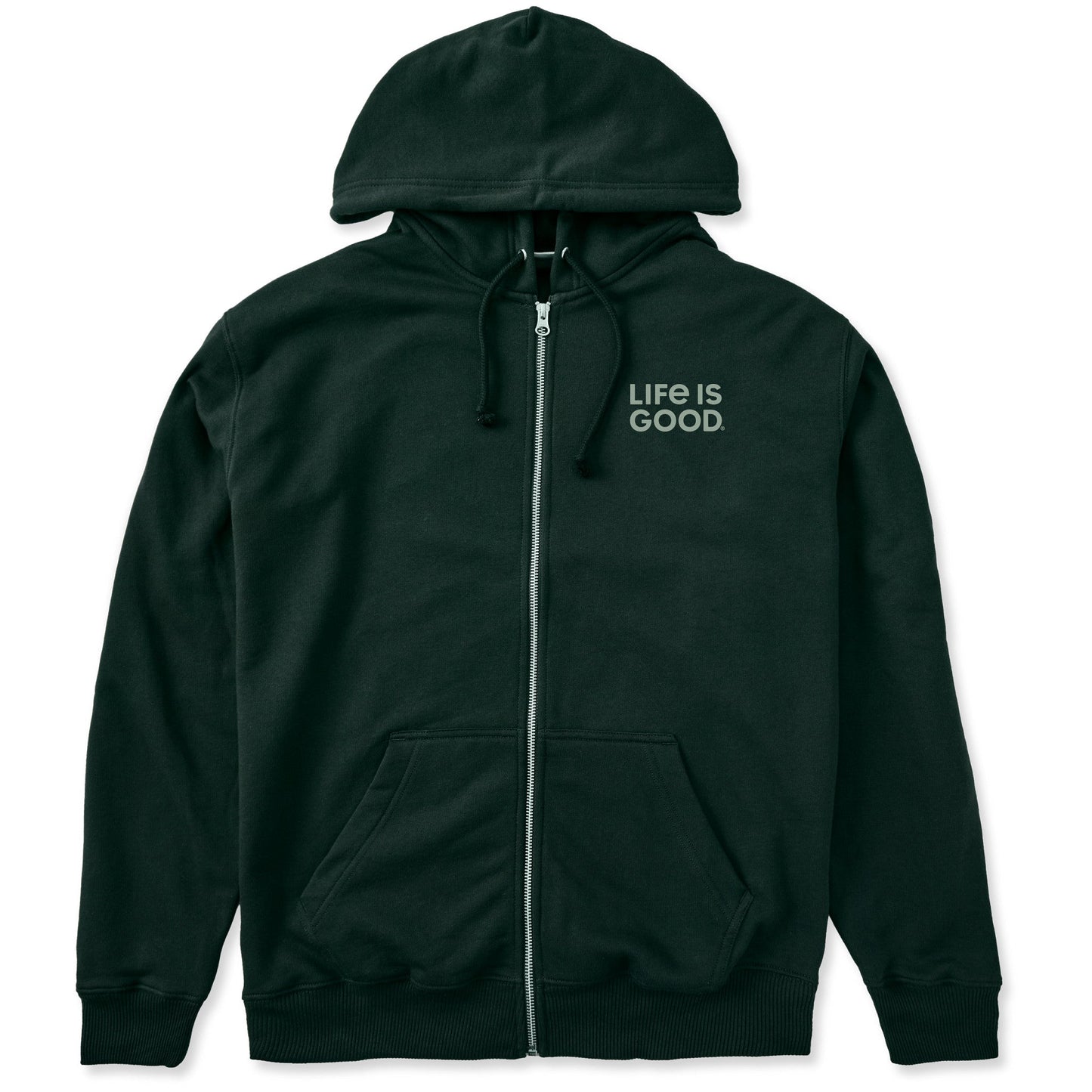 Men's LIG Wordmark Stack Good Vibes Fleece Zip Hoodie