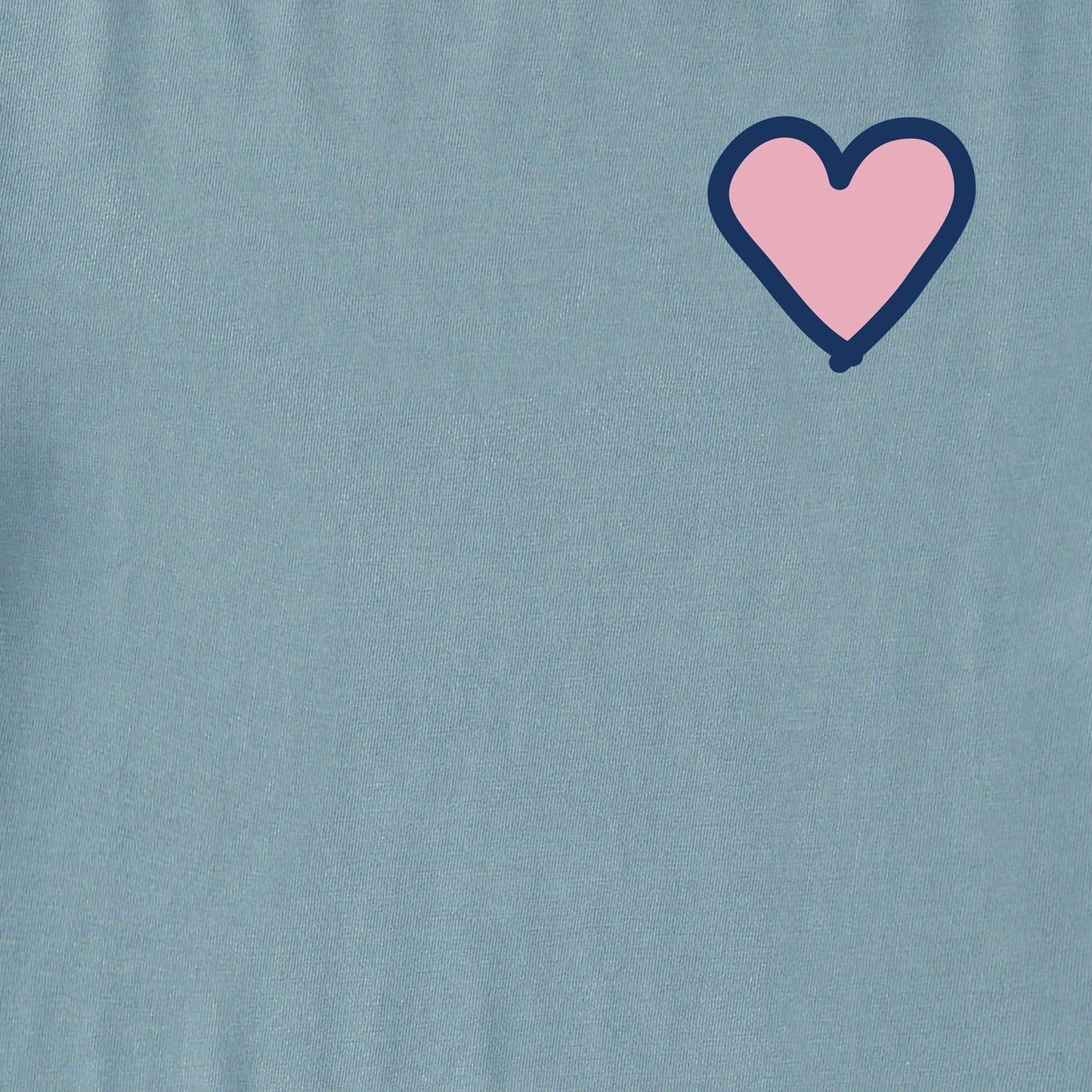 Women's Heart Simple Good Vibes Fleece Zip Hoodie