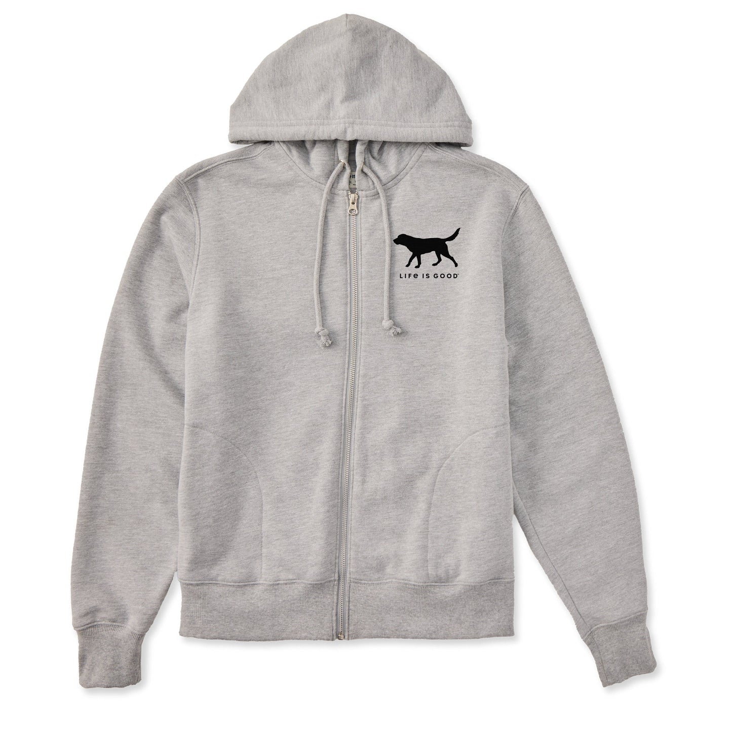Women's Dog Walking Good Vibes Fleece Zip Hoodie