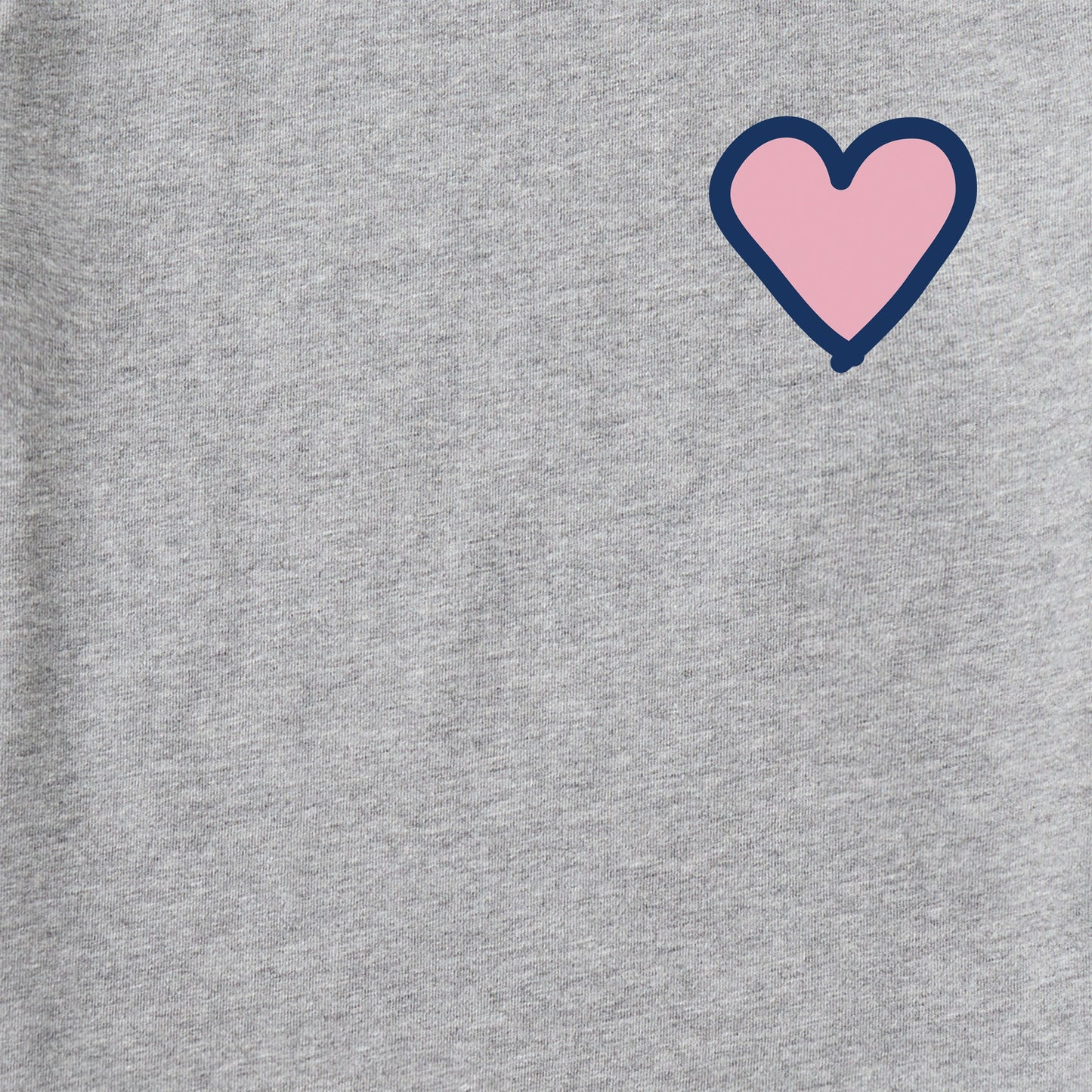 Women's Heart Simple Good Vibes Fleece Zip Hoodie