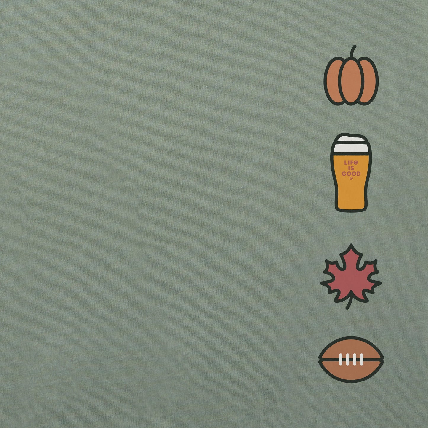 Women's Happy Fall Y'all Icons Short Sleeve Crusher Boxy Tee