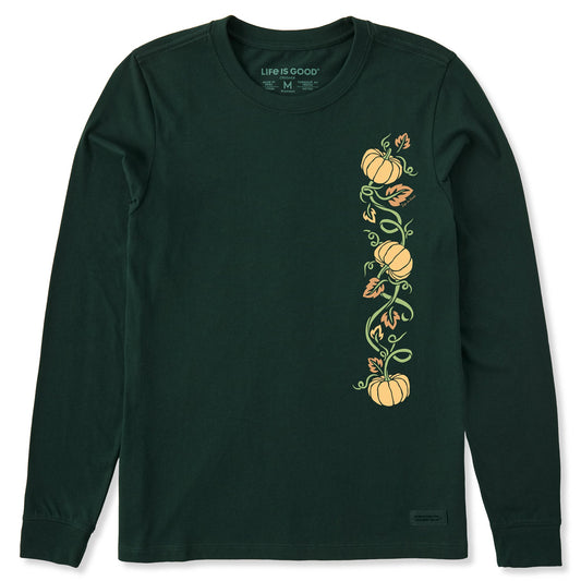 Women's Pumpkin Vine Long Sleeve Crusher Tee