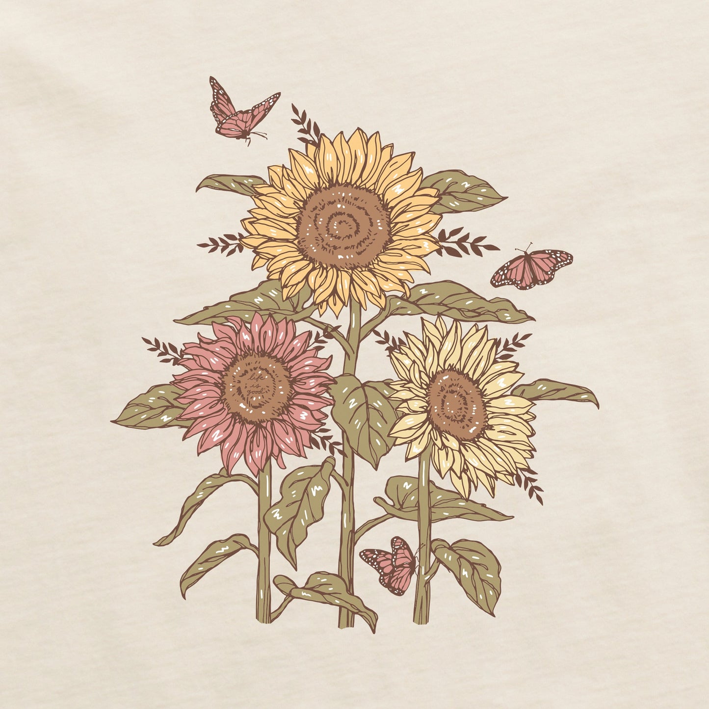 Women's Fall is my Favorite Sunflower Short Sleeve Crusher Tee