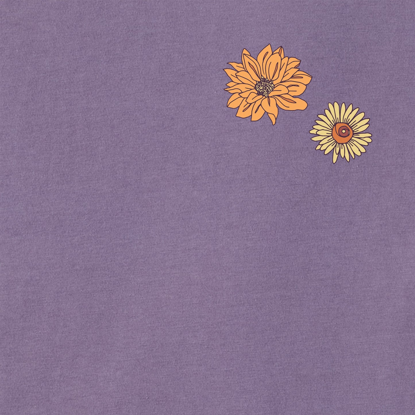 Women's Pumpkin Full of Sunflowers Short Sleeve Crusher Tee