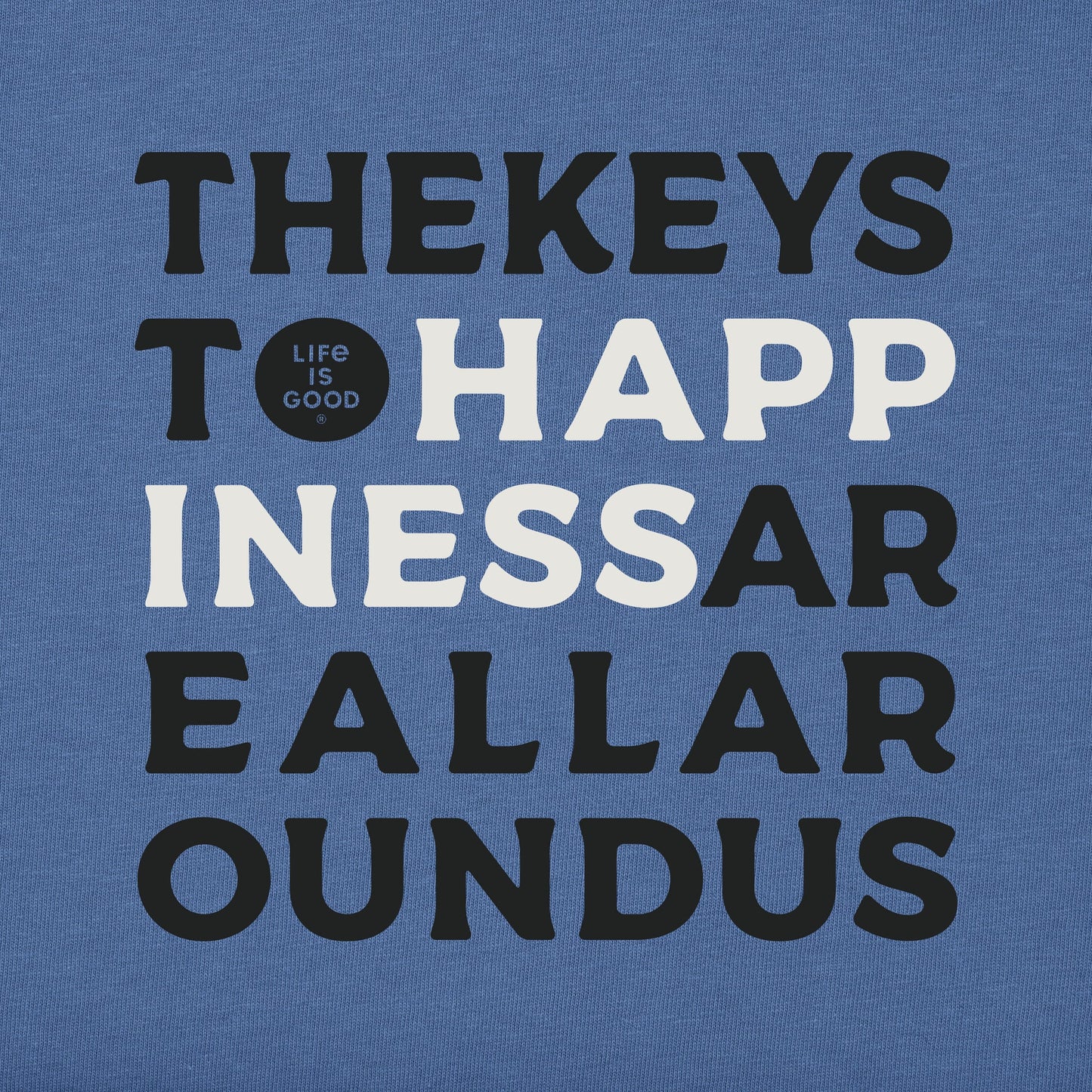 Men's Bert's Keys to Happiness Short Sleeve Crusher Tee