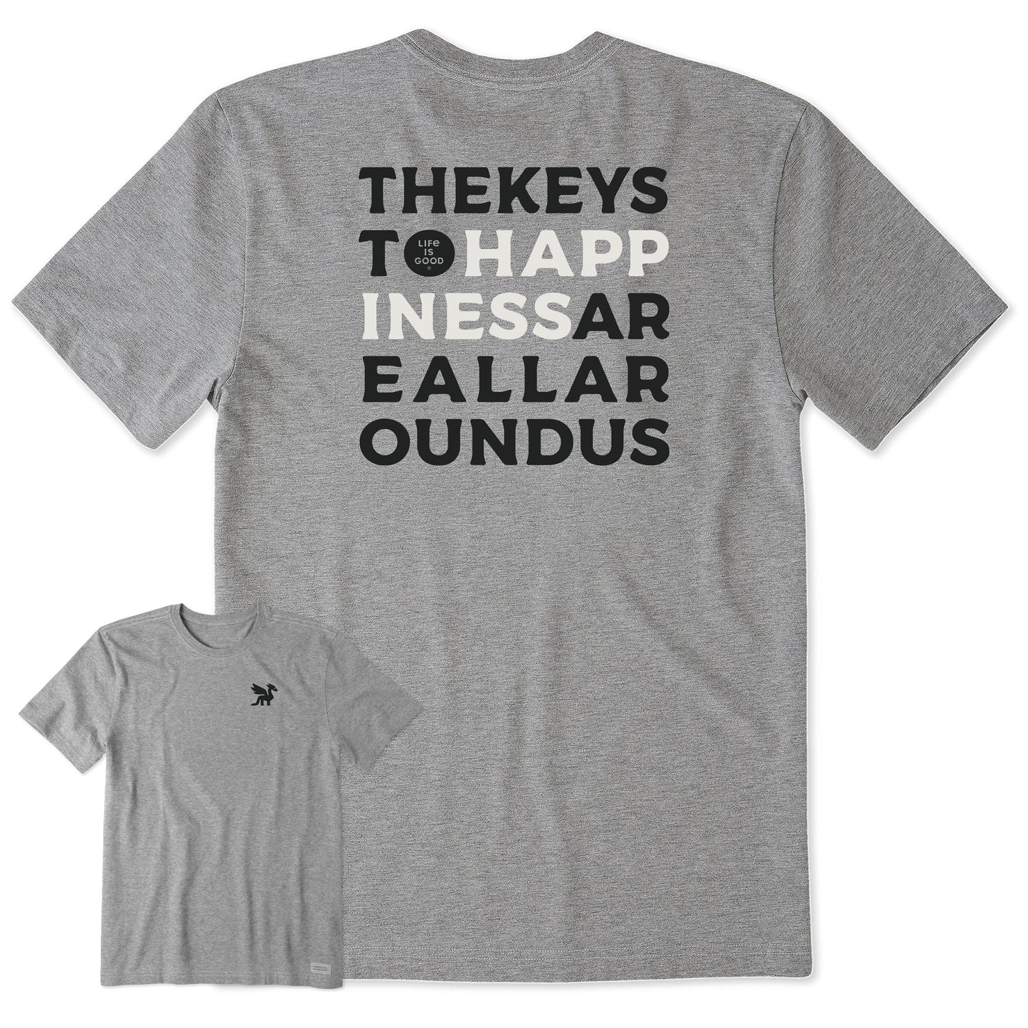 Men's Bert's Keys to Happiness Short Sleeve Crusher Tee