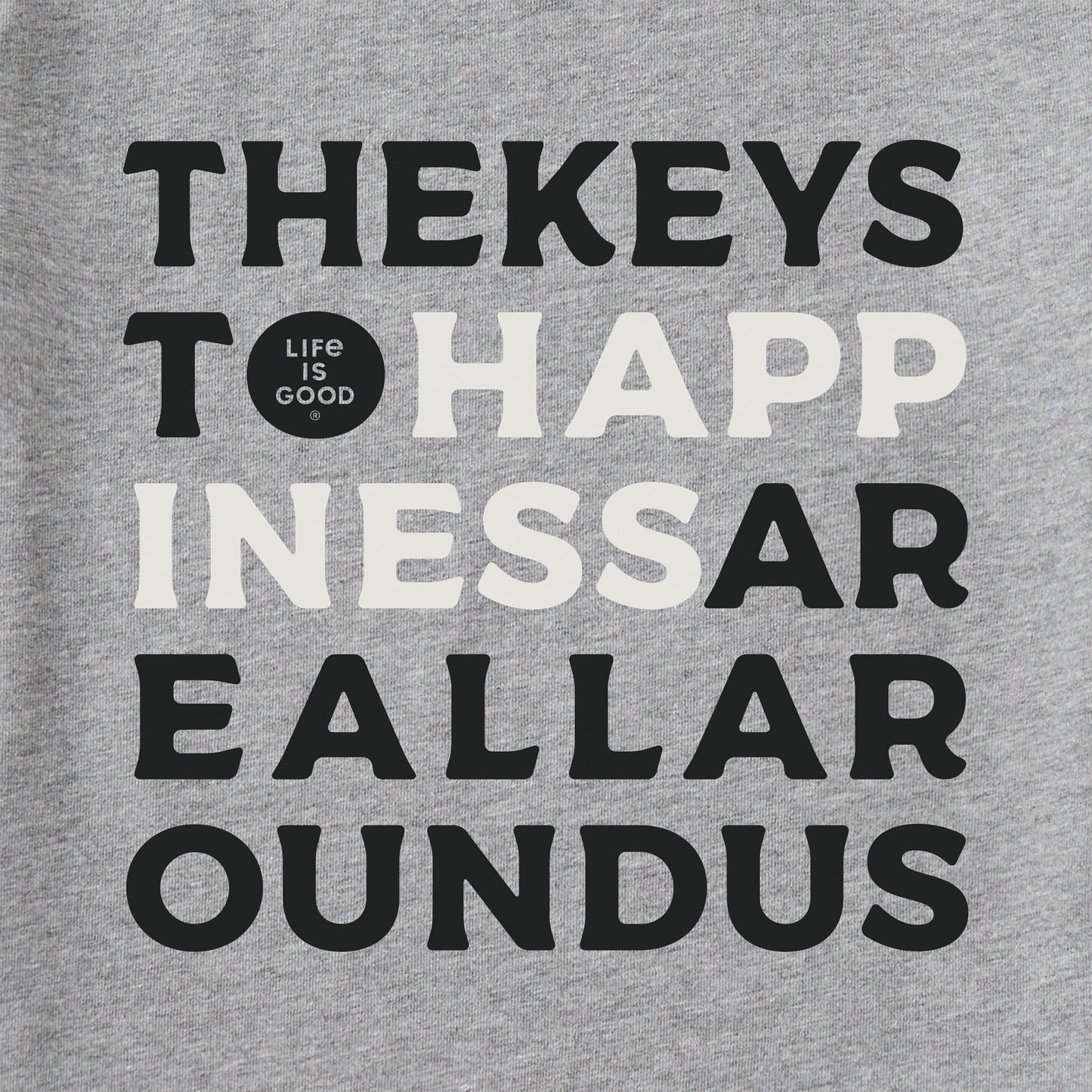 Men's Bert's Keys to Happiness Short Sleeve Crusher Tee