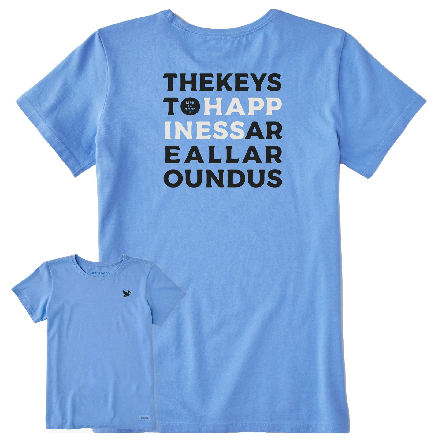 Women's Bert's Keys to Happiness Short Sleeve Crusher Tee