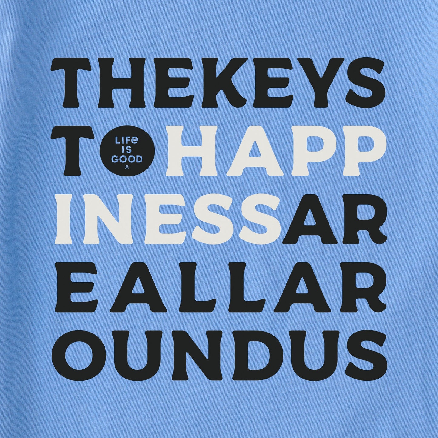 Women's Bert's Keys to Happiness Short Sleeve Crusher Tee