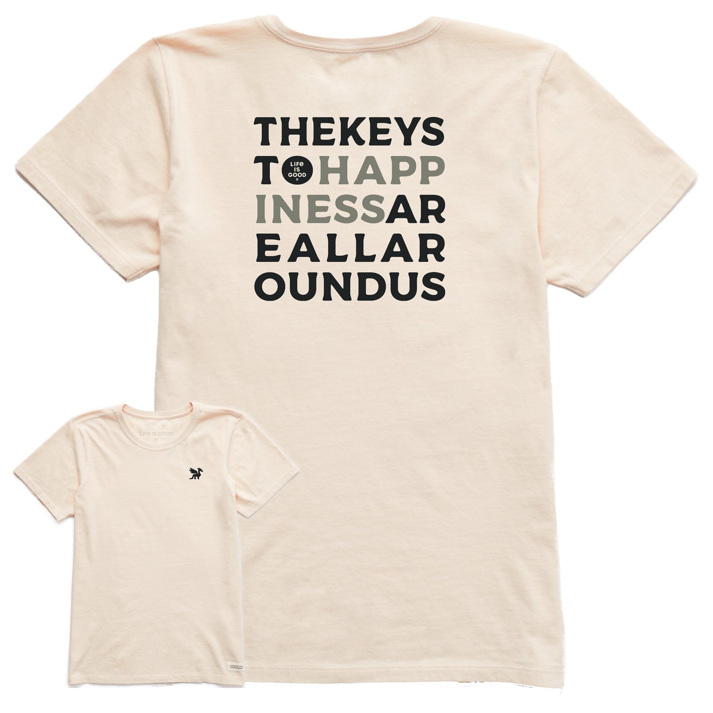 Women's Bert's Keys to Happiness Short Sleeve Crusher Tee