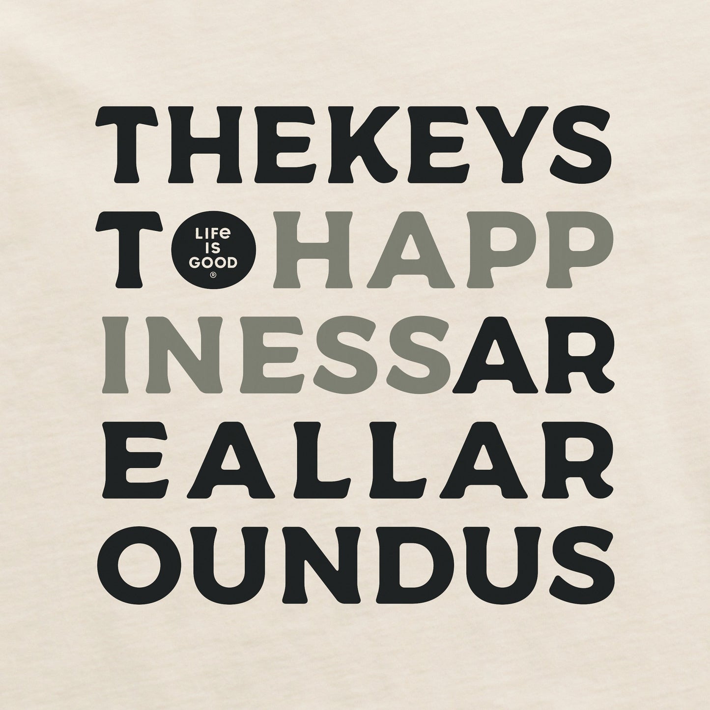 Women's Bert's Keys to Happiness Short Sleeve Crusher Tee