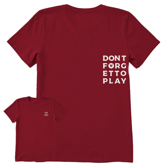 Women's Bert's Play Short Sleeve Crusher Tee
