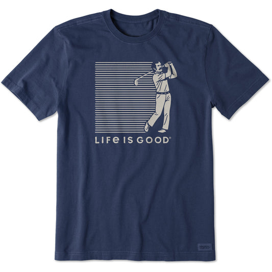 Men's Golfer Stripes Short Sleeve Tee