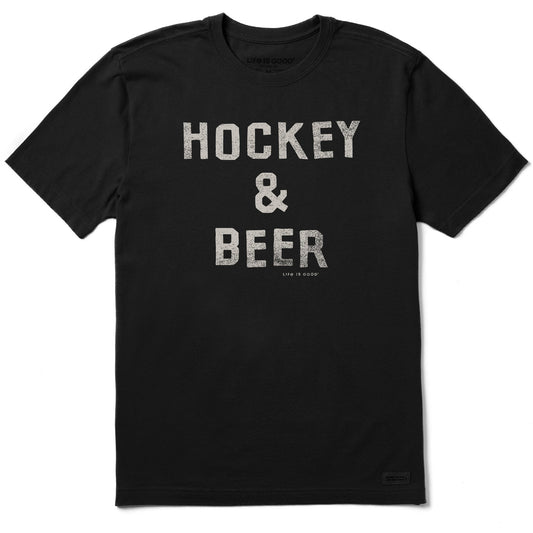 Men's Hockey & Beer Short Sleeve Crusher Tee