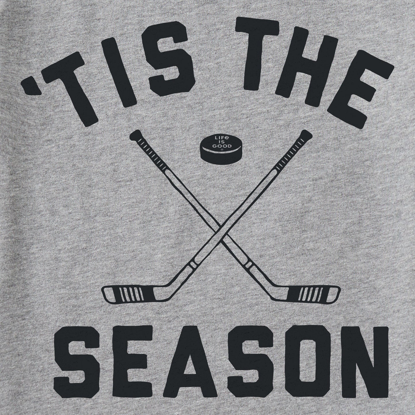 Men's Tis the Season Hockey Short Sleeve Crusher Tee