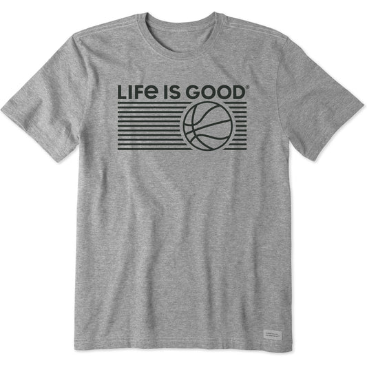 Men's Basketball Stripes Short Sleeve Crusher Tee