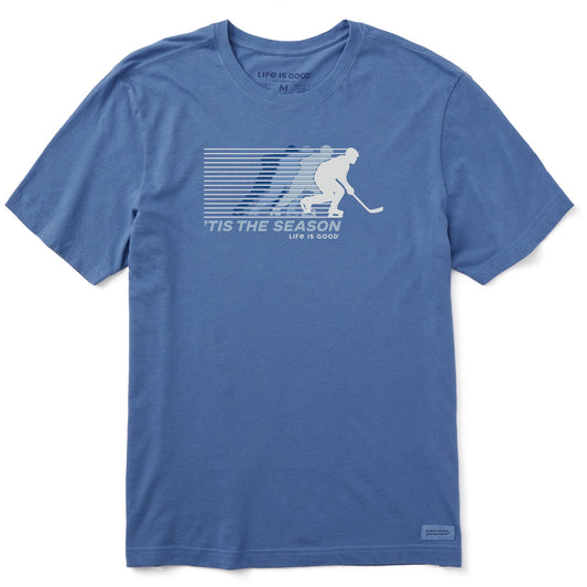 Men's Tis the Season Hockey Short Sleeve Crusher Tee