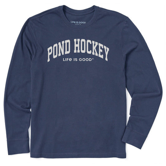 Men's Pond Hockey Arch Long Sleeve Crusher Tee