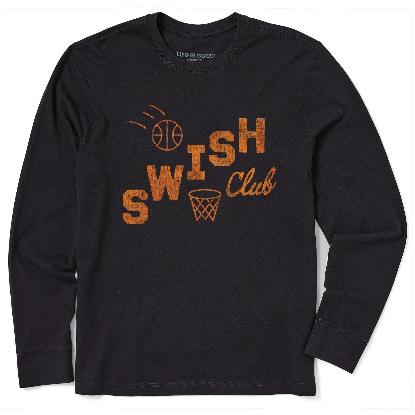 Men's Swish Club Long Sleeve Crusher Tee