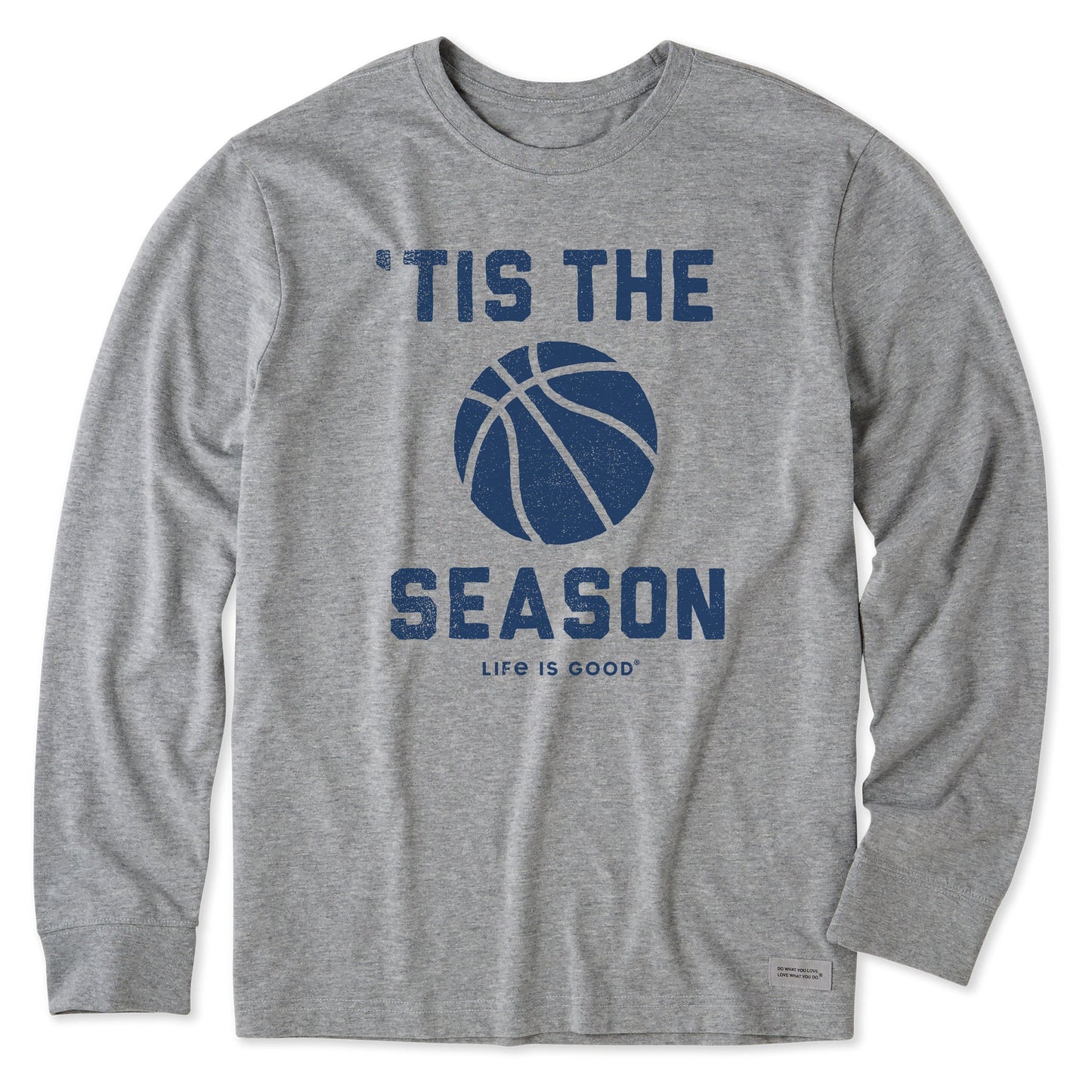 Men's Tis the Season Basketball Long Sleeve Crusher Tee