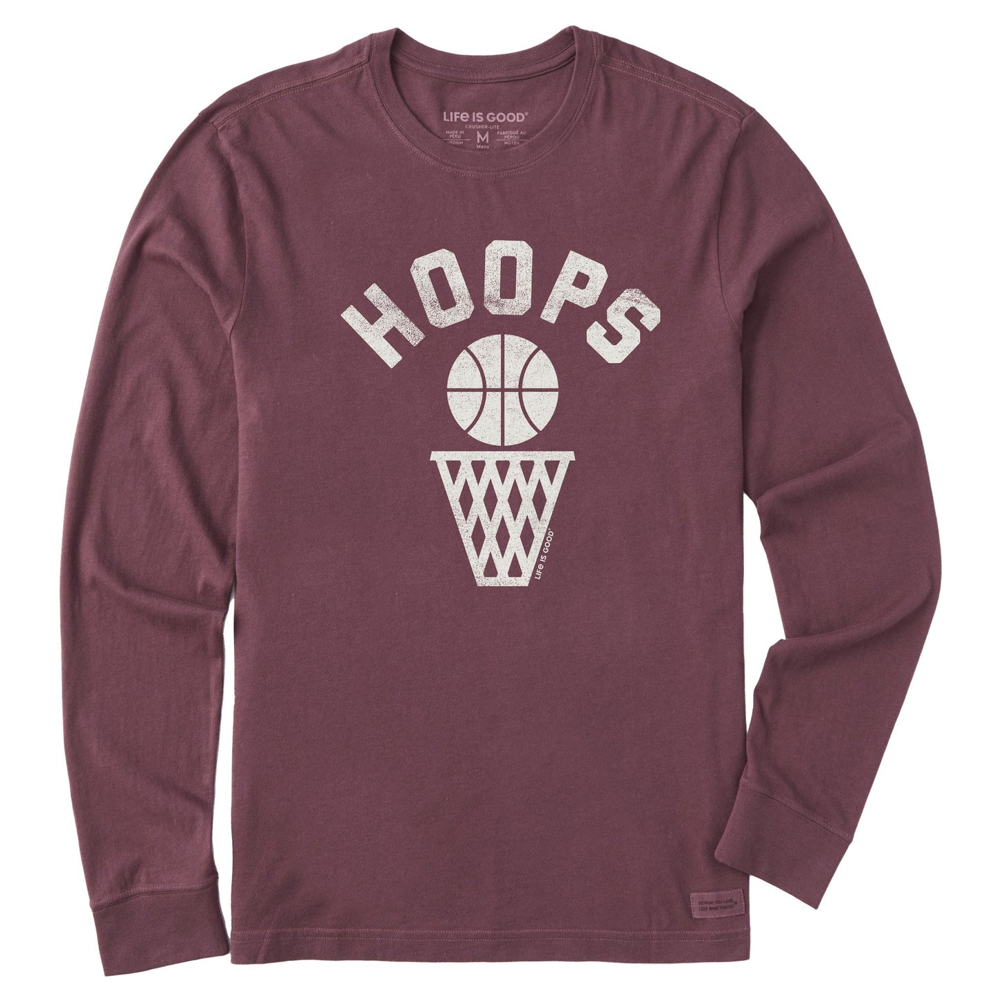 Men's Hoops Icon Long Sleeve Crusher Tee