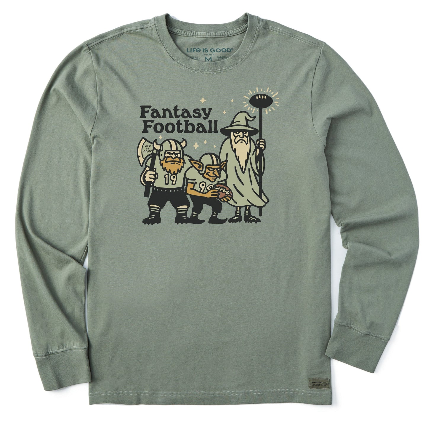 Men's Fantasy Football Trio Long Sleeve Crusher Tee