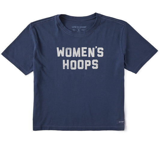 Women's Womens Hoops Short Sleeve Crusher Boxy Tee