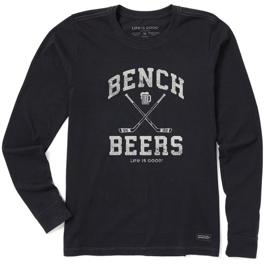 Women's Bench Beers Long Sleeve Crusher Tee