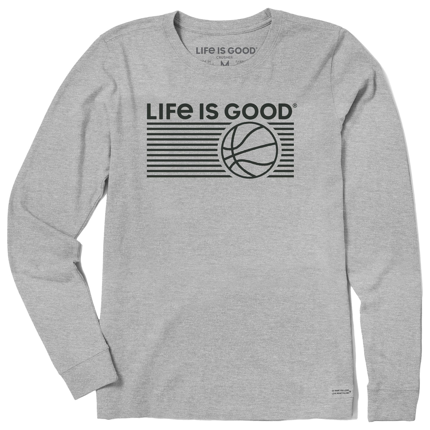 Women's Basketball Stripes Long Sleeve Crusher Tee