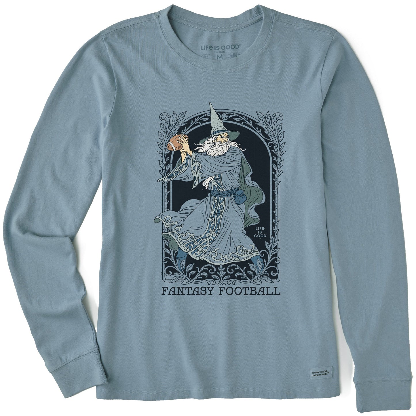Women's Fantasy Football Wizard QB Long Sleeve Crusher Tee