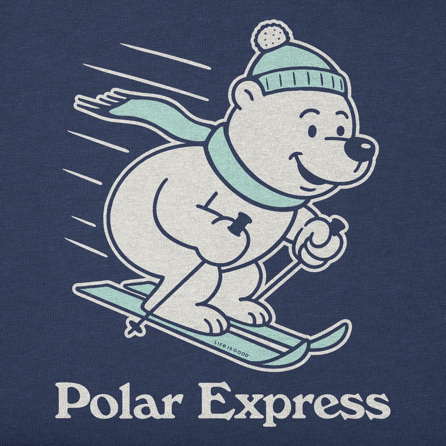 Women's Polar Express Bear Short Sleeve Crusher Tee