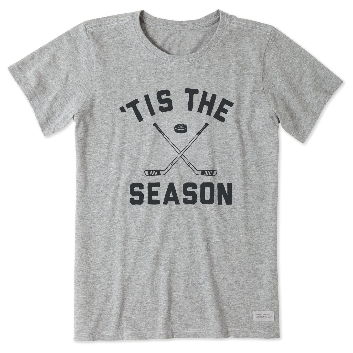 Women's Tis the Season Hockey Short Sleeve Crusher Tee