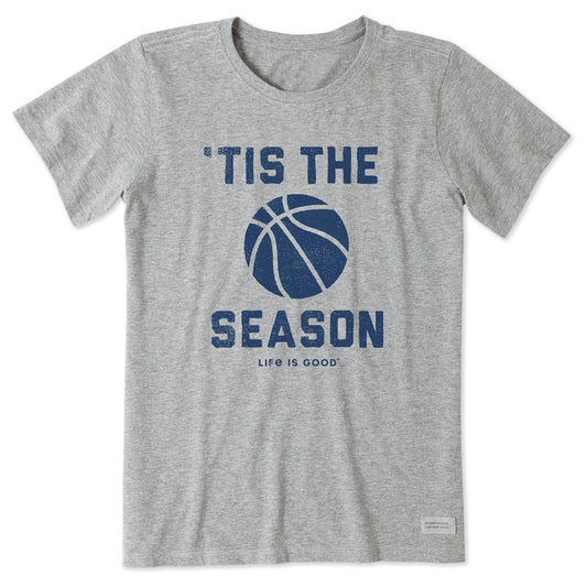 Women's Tis the Season Basketball Short Sleeve Crusher Tee