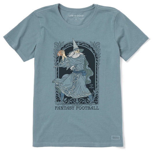 Women's Fantasy Football Wizard QB Short Sleeve Crusher Tee