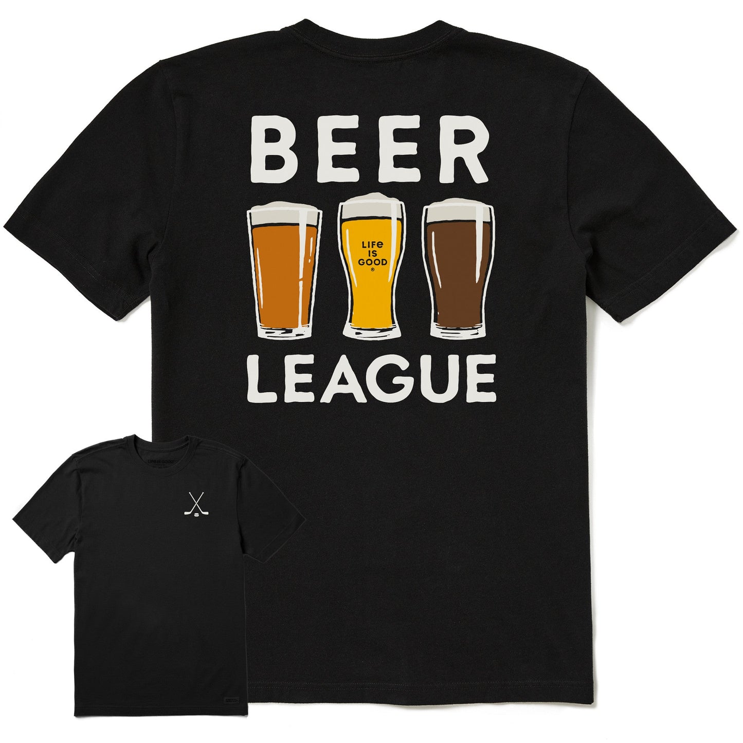 Men's Beer League Hockey Short Sleeve Crusher Tee