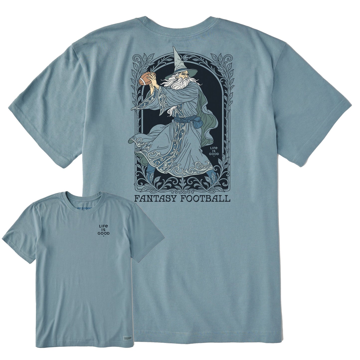 Men's Fantasy Football Wizard QB Short Sleeve Crusher Tee