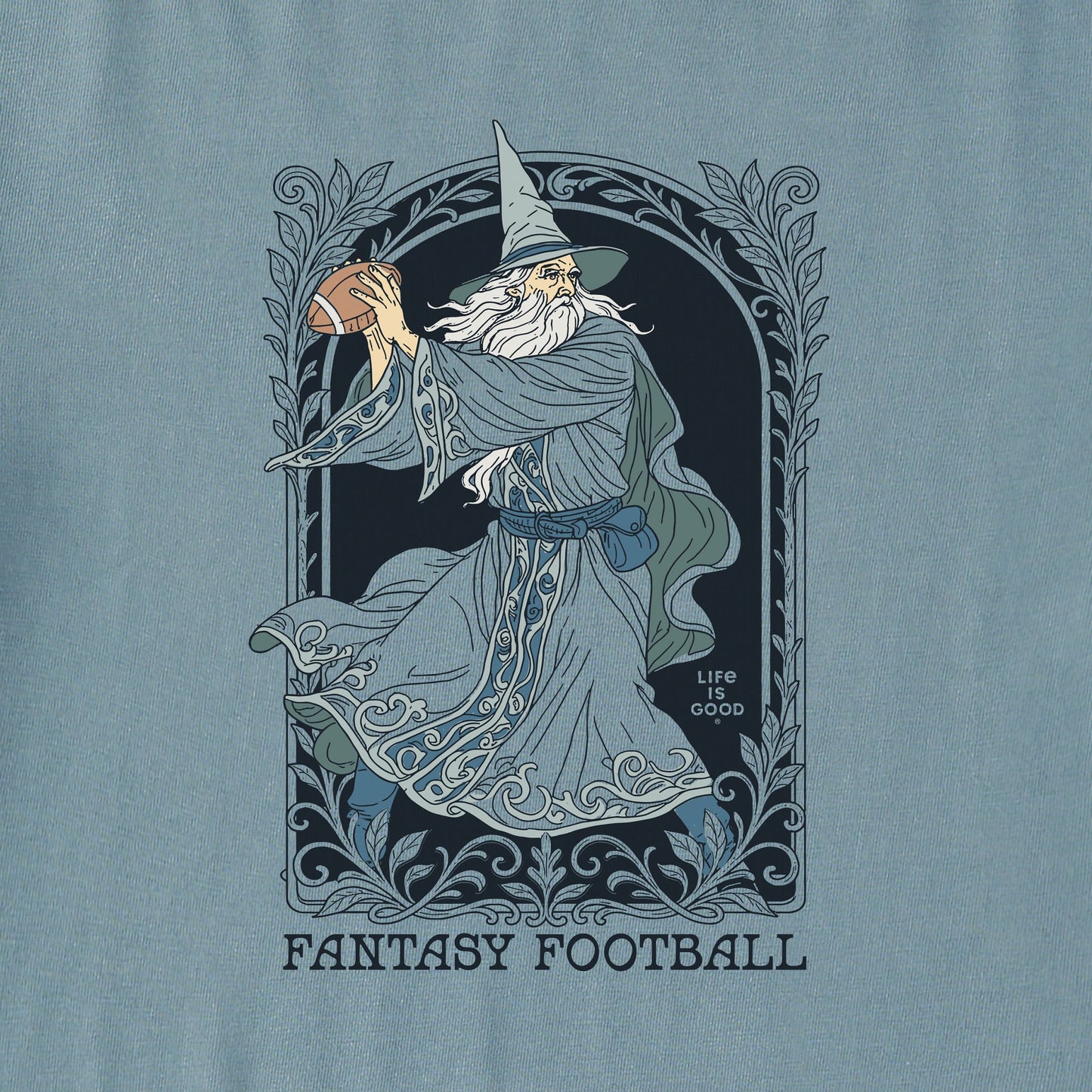 Men's Fantasy Football Wizard QB Short Sleeve Crusher Tee