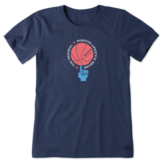 Women's Basketball Lifestyle Brand Short Sleeve Crusher Tee