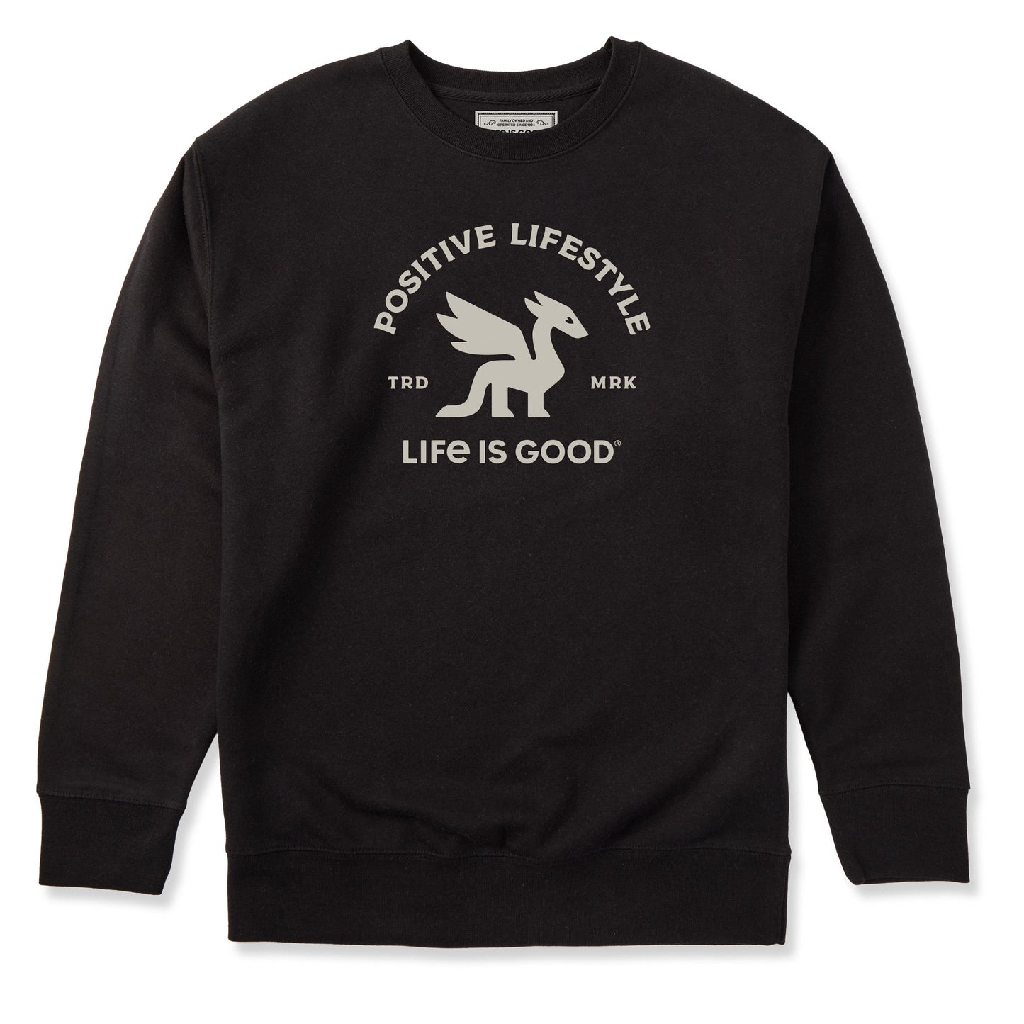 Adult Unisex Positive Lifestyle Dragon Every Wear Crew Sweatshirt