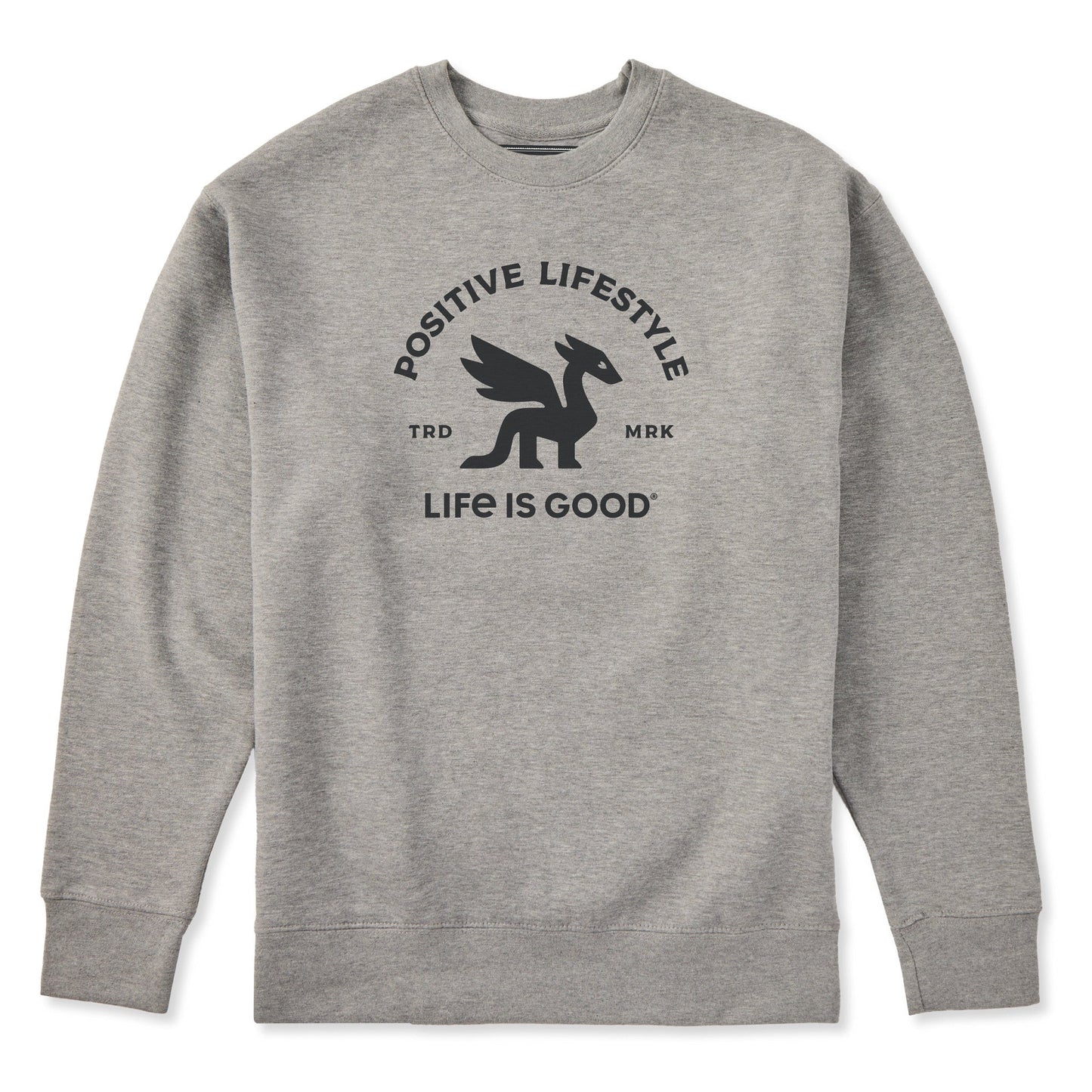 Adult Unisex Positive Lifestyle Dragon Every Wear Crew Sweatshirt